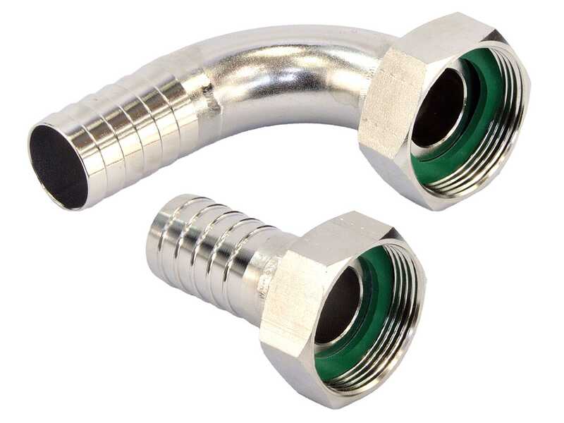 Tellarini ALM 25 - Pompe &eacute;lectrique de transfert pour huile en acier inox- Raccords INOX droits + courb&eacute;s - Choisissez vos raccords !