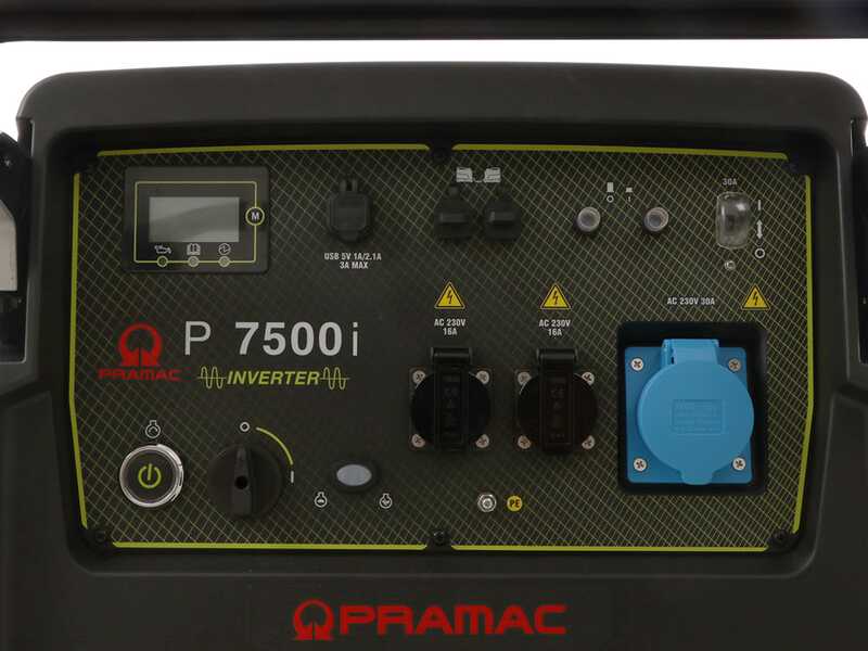 Pramac P7500I - Groupe &eacute;lectrog&egrave;ne &agrave; inverter silencieux sur chariot 7 kW - Continu 6,5 kW Monophas&eacute;
