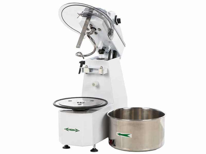 Fimar 38SR - P&eacute;trin &agrave; spirale avec t&ecirc;te relevable - Triphas&eacute; - 2 vitesses