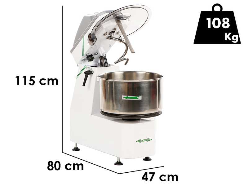 Fimar 38 SR - P&eacute;trin &agrave; spirale &agrave; t&ecirc;te relevable