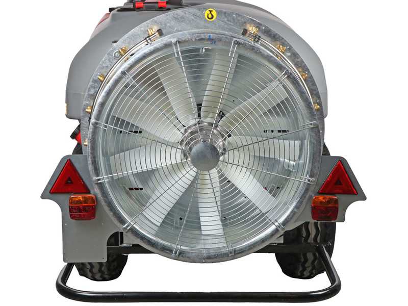 Atomiseur tra&icirc;n&eacute; Gray T Car 1500/80 avec attelage pour tracteur pour pulv&eacute;risation - Capacit&eacute; 1500L - Pompe AR1064