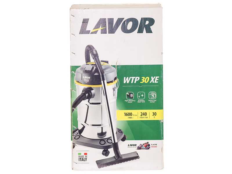 Lavor WTP 30 XE - Aspirateur eau et poussi&egrave;res - Cuve Inox 30 lt - 1600 W