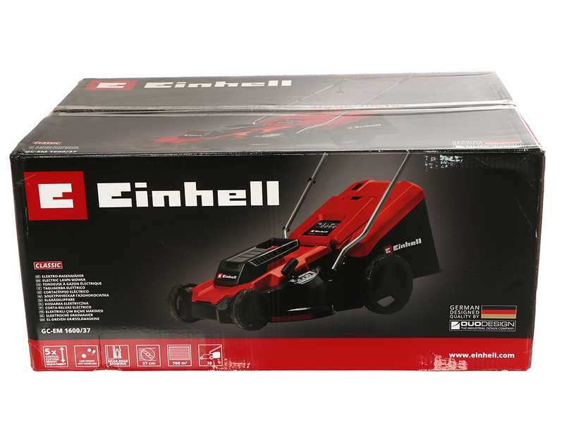 Einhell GC-EM 1600/37 - Tondeuse &agrave; gazon &eacute;lectrique - 1600W - Coupe de 37&nbsp;cm