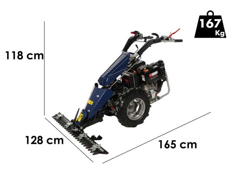 BullMach Chimera 400 - Motofaucheuse multifonction - Moteur Diesel 418cc