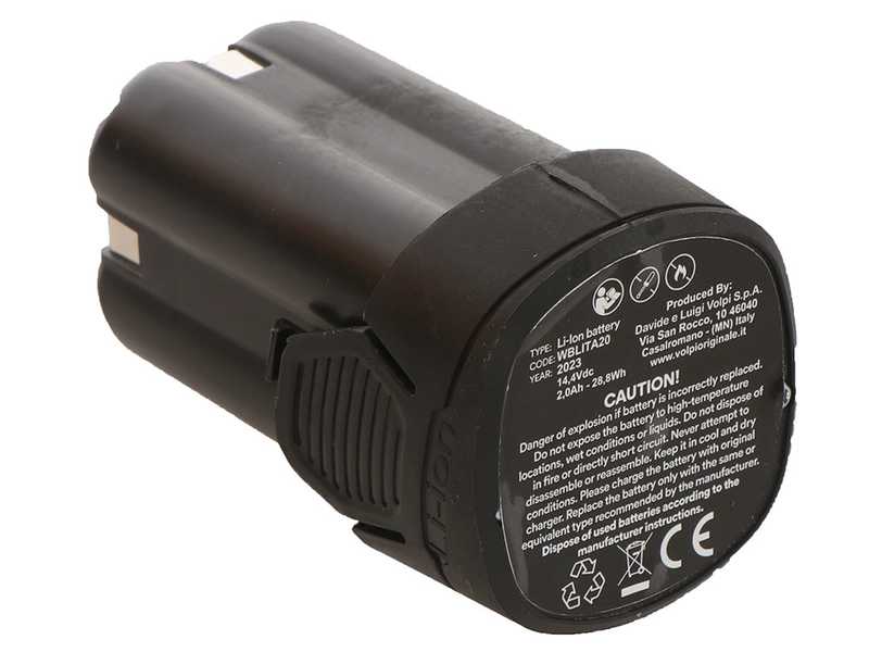 Volpi ELITE 16 - Pompe de pulv&eacute;risation &agrave; dos &agrave; batterie - 2X 14.4V 2Ah - 8 bar