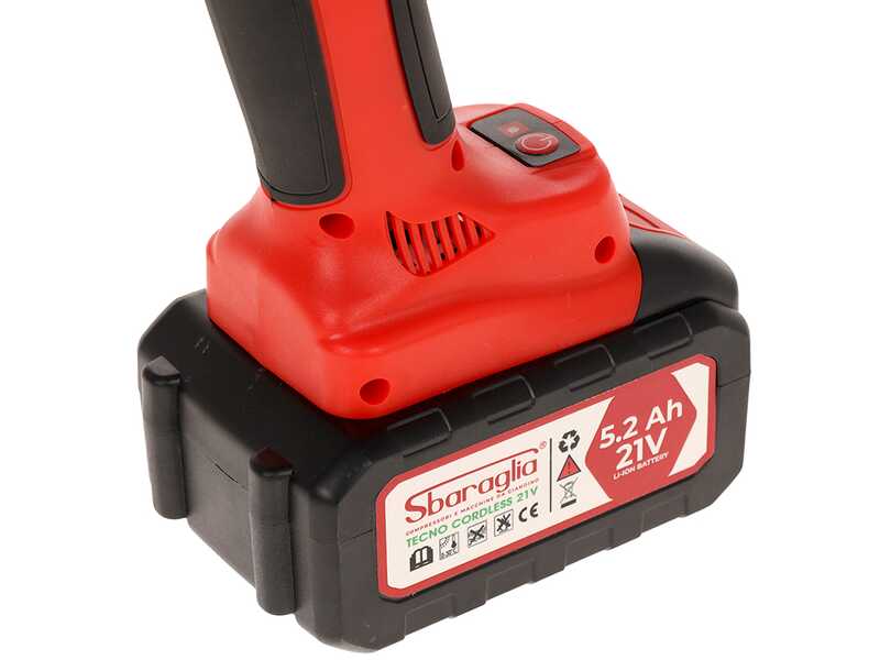 Sbaraglia Tecno Smart 37 - S&eacute;cateur &eacute;lectrique &agrave; batterie - 2x 21V/5.2Ah