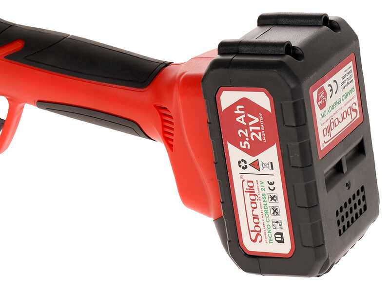 Sbaraglia Tecno Smart 37 - S&eacute;cateur &eacute;lectrique &agrave; batterie - 2x 21V/5.2Ah