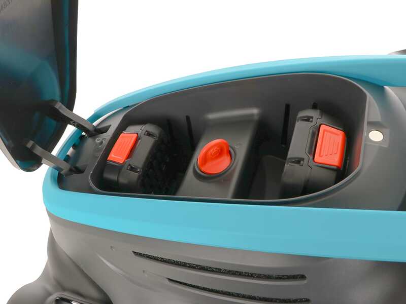 Gardena PowerMax Duo 46/36V P4A - Tondeuse &agrave; gazon &agrave; batterie - 2x18V 2.5Ah - Coupe 46 cm