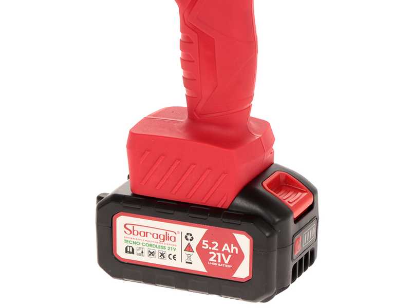 Sbaraglia Rambo Energy 21V -  &Eacute;lagueuse manuelle &agrave; batterie - 2 x 21V/5.2 Ah