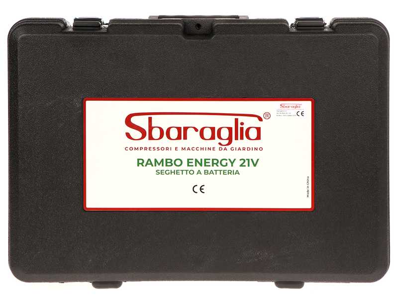 Sbaraglia Rambo Energy 21V -  &Eacute;lagueuse manuelle &agrave; batterie - 2 x 21V/5.2 Ah