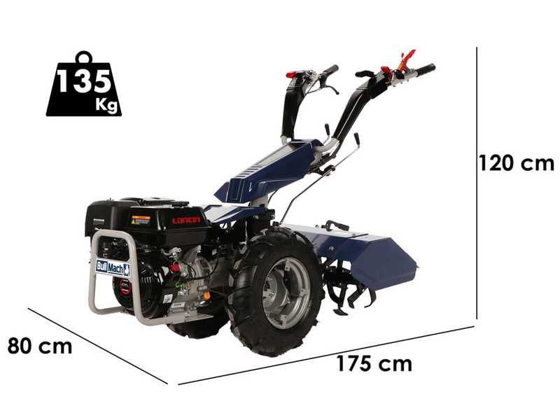 BullMach Chimera 400 - Motoculteur &agrave; essence - 420cc - 15 CV