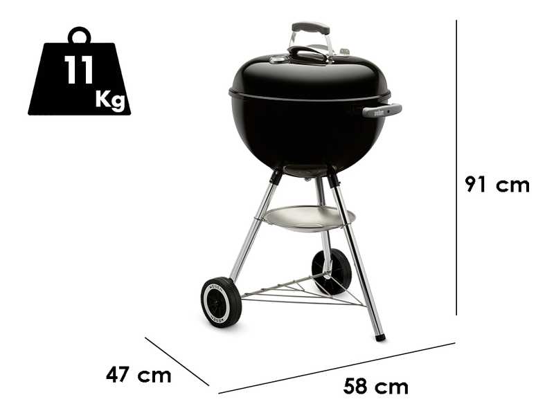 Weber Classic Kettle 47cm - Barbecue &agrave; charbon