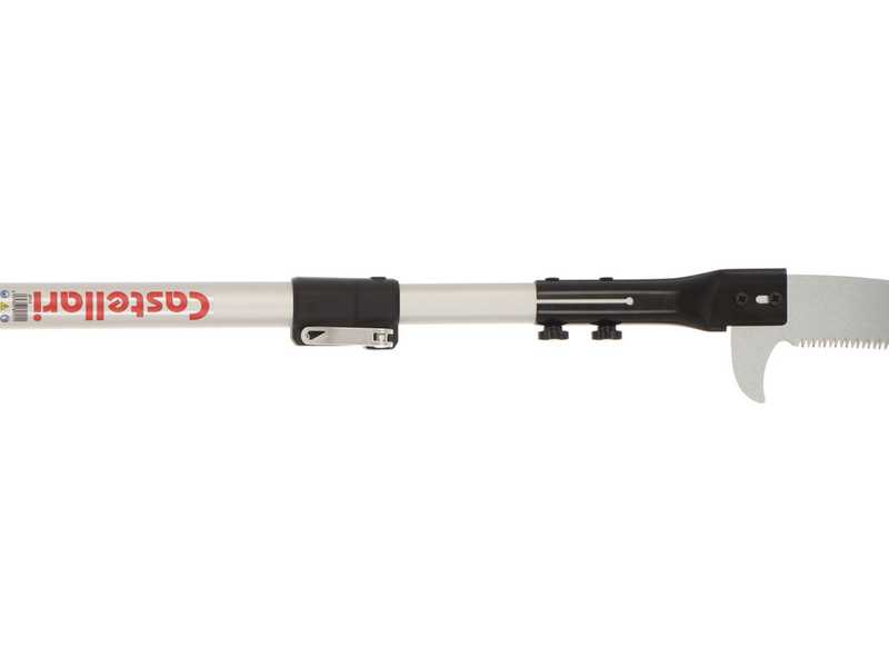 Castellari PO35P+ATO2 - Scie de jardin sur perche ovale en aluminium - 150-240 cm - Lame de 35 cm
