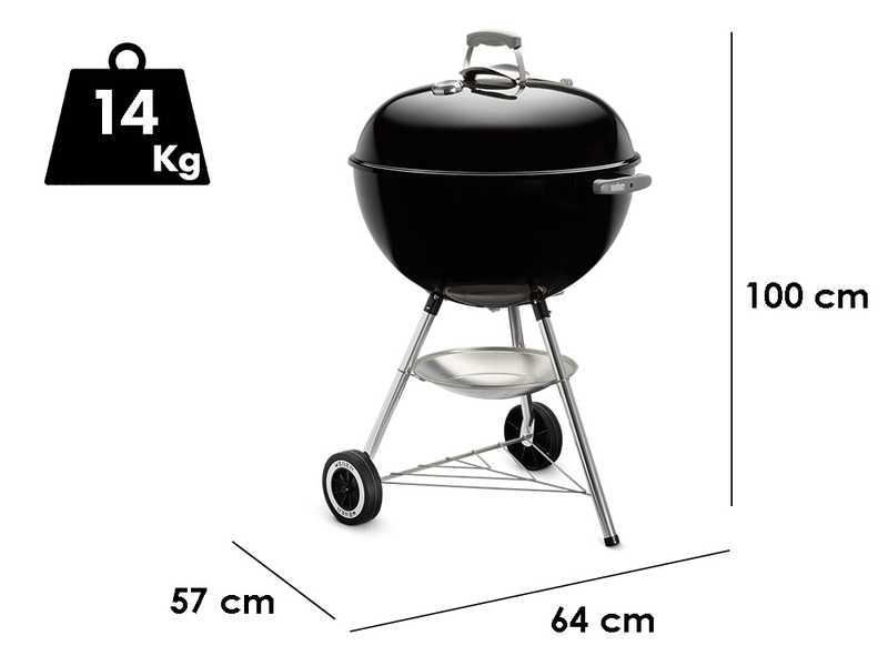 Weber Classic Kettle 57 cm - Barbecue &agrave; charbon