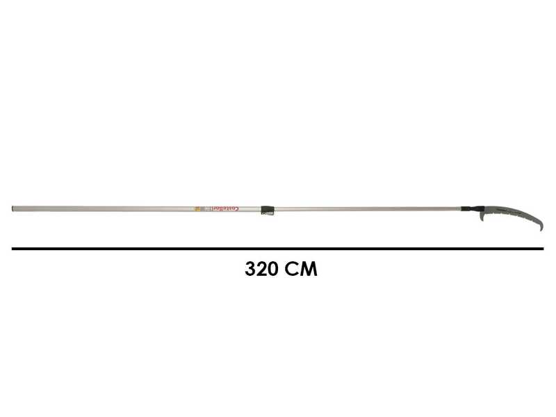 Castellari PS35PRO+AT3 - Scie &agrave; dents en &laquo; U &raquo; sur perche en aluminium - 205-320 cm - Lame de 35 cm