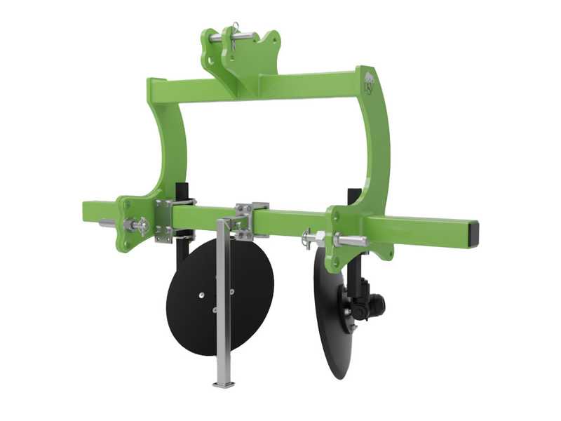 Seven Italy Simply - Butteur - 2 &eacute;l&eacute;ments - S&eacute;rie m&eacute;dium - Ch&acirc;ssis 140 cm - Pour tracteurs avec attelage &agrave; trois points