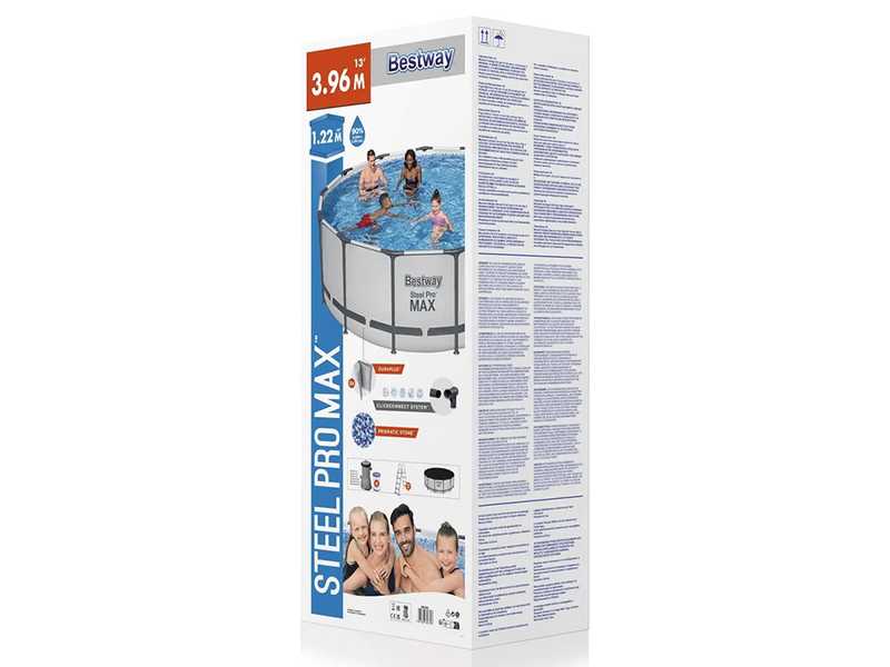 Bestway Steel Pro max 5618W - &Oslash;396x122 cm - Piscine ronde