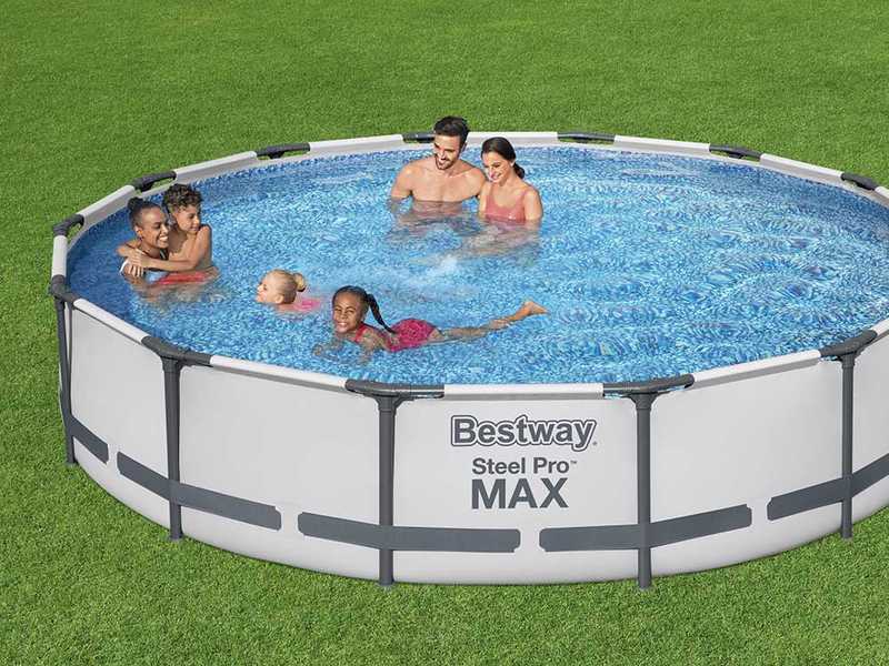Bestway Steel Pro max 56595 - &Oslash;427x84 cm - Piscine ronde