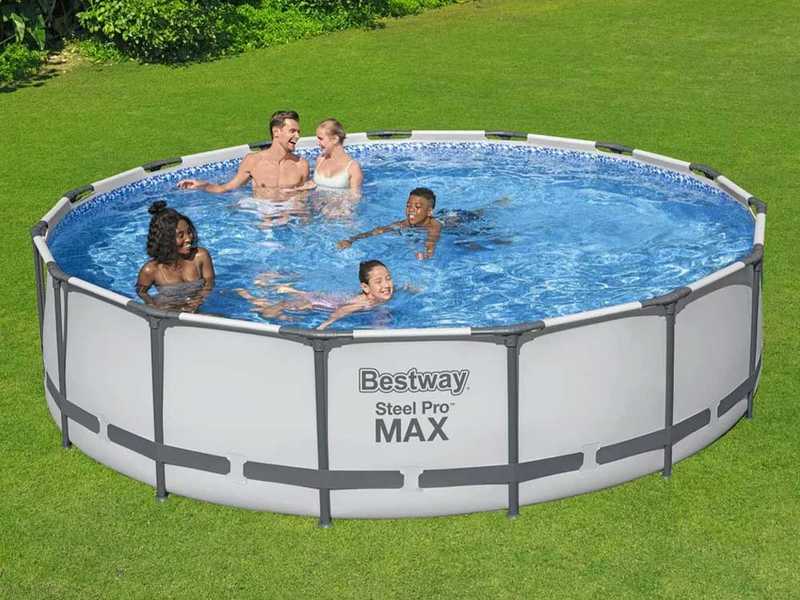 Bestway Steel Pro max 56488 - &Oslash;457x107 cm - Piscine ronde