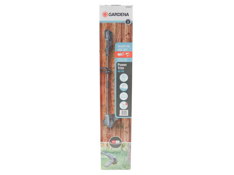 Gardena PowerTrim 30/18V P4A - Coupe-bordures &agrave; batterie - 18V 4Ah