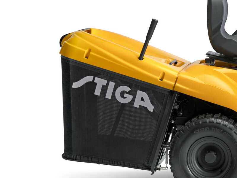 Stiga Estate 798 W - Tracteur tondeuse - transmission hydrostatique - bac de ramassage - mulching