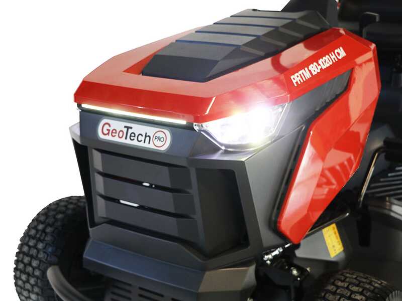 GeoTech-Pro PRTM 180-1020 H-CM - Tracteur tondeuse - Transmission hydrostatique - Bac de ramassage