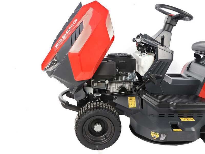 GeoTech-Pro PRTM 180-1020 H-CM - Tracteur tondeuse - Transmission hydrostatique - Bac de ramassage