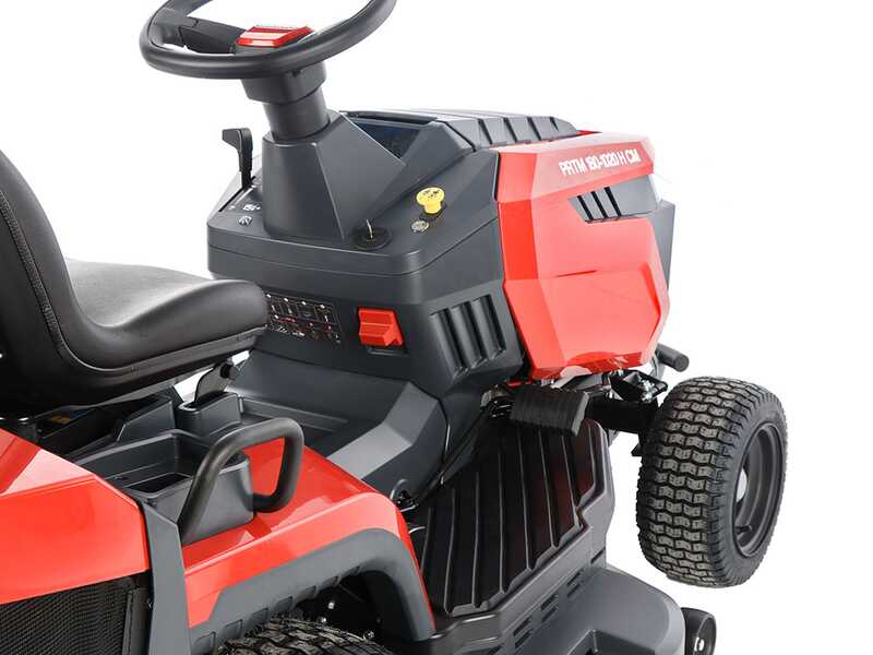 GeoTech-Pro PRTM 180-1020 H-CM - Tracteur tondeuse - Transmission hydrostatique - Bac de ramassage