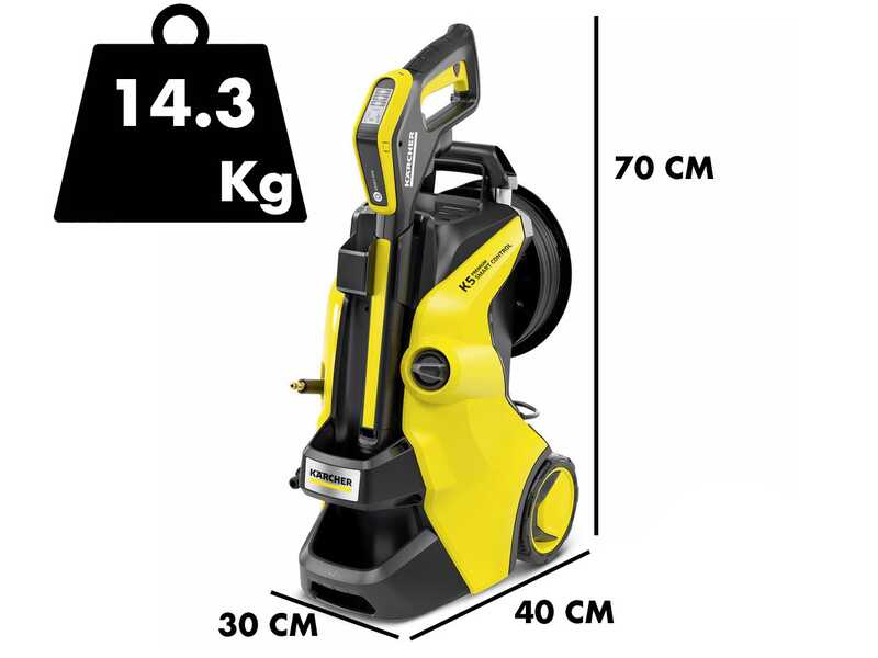 Karcher K5 Premium Smart Control Home + Kit Home - Nettoyeur haute pression - 145 bar max - 500 l/min - Application Home &amp; Garden