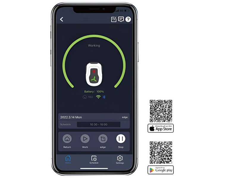 GeoTech RMG-500 - Robot tondeuse - Avec fil p&eacute;riph&eacute;rique