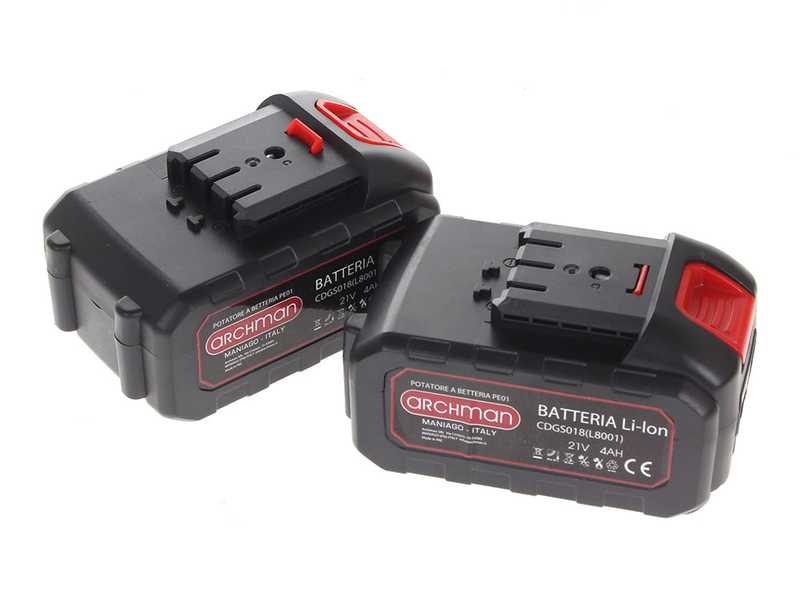 Archman PE01X - &Eacute;lagueuse &eacute;lectrique &agrave; batterie - 2x 21V 4Ah