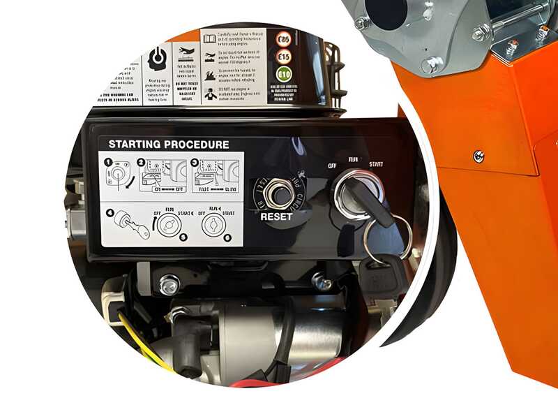 Forest Master FM6DDES-MUL - Broyeur &agrave; essence - Moteur &agrave; essence LCT de 6 CV - D&eacute;marrage &eacute;lectrique