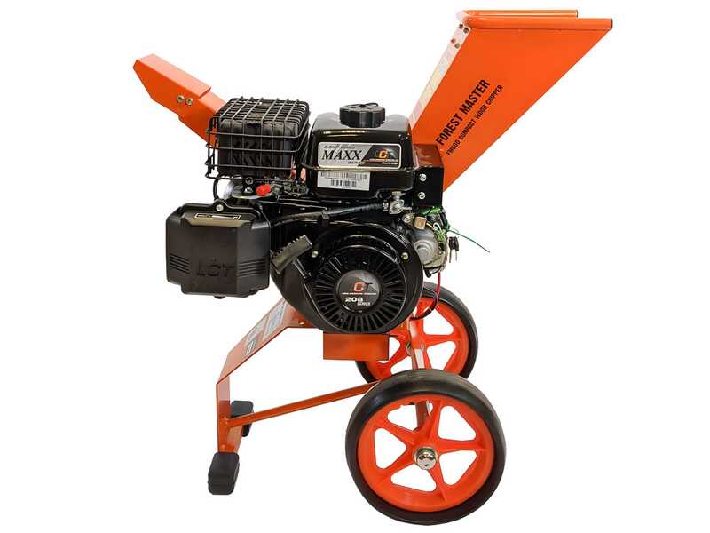 Forest Master FM6DDES - Broyeur de branches thermique - Moteur &agrave; essence LCT de 7 CV - D&eacute;marrage &eacute;lectrique
