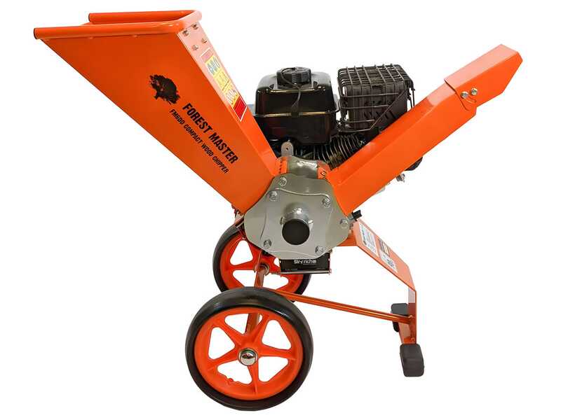 Forest Master FM6DDES - Broyeur de branches thermique - Moteur &agrave; essence LCT de 7 CV - D&eacute;marrage &eacute;lectrique