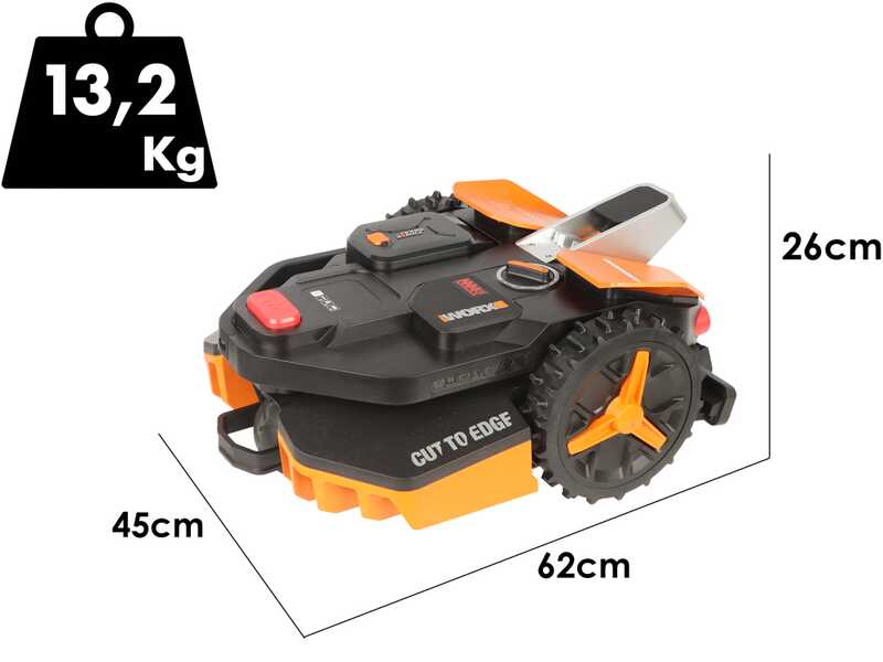 Worx Landroid Vision S250 WR202E - Robot Tondeuse - Sans Installation
