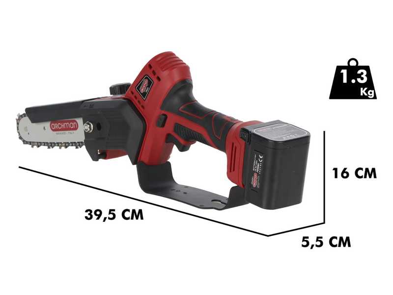 ARCHMAN PE03 - &Eacute;lagueuse sur batterie - 2x 16,8 V 2-4 Ah