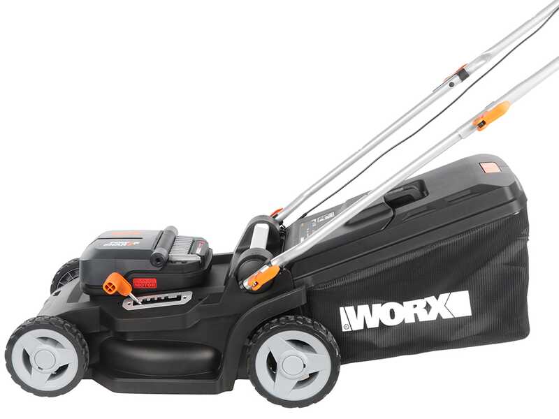 Worx Nitro WG745E - Tondeuse &agrave; batterie - 2x20V/4Ah - Coupe 41cm