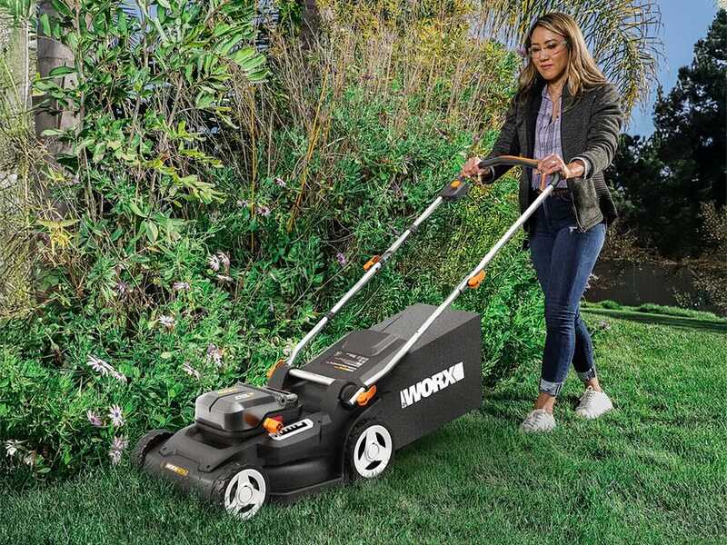 Worx Nitro WG745E - Tondeuse &agrave; batterie - 2x20V/4Ah - Coupe 41cm