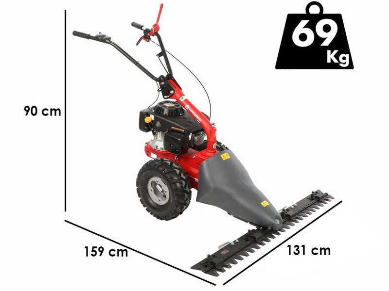 Eurosystems M310 - Motofaucheuse bilame - Largeur de coupe 127 cm - Loncin 196 OHV