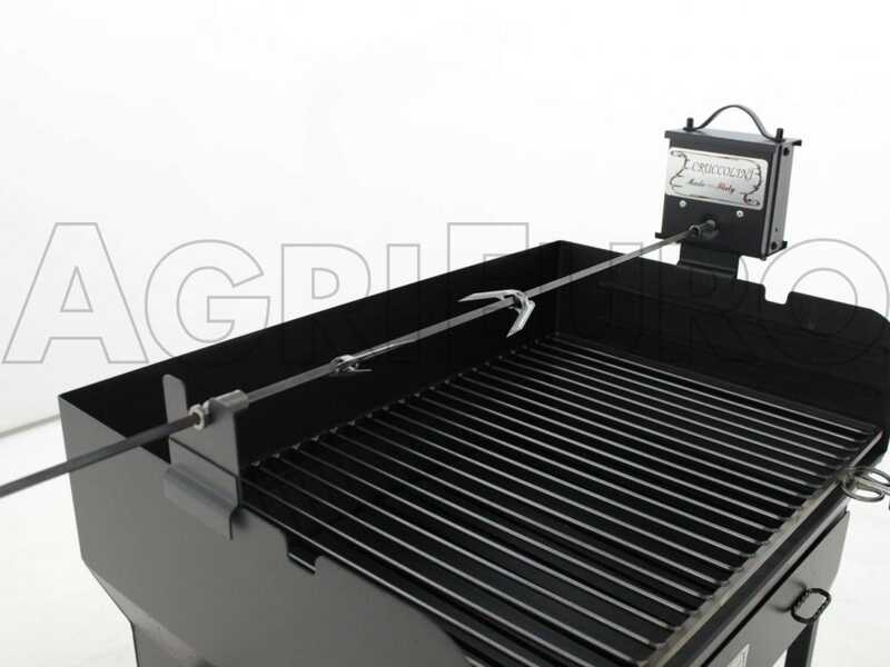 Cruccolini BA14 Barbecue à Charbon Arrosticini - Noir, 92 X 13 X 69 Cm, Compact Et Pratique