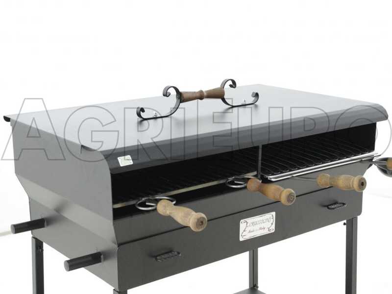Cruccolini BA14 Barbecue à Charbon Arrosticini 92x13x69cm – Idéal Pour Brochettes