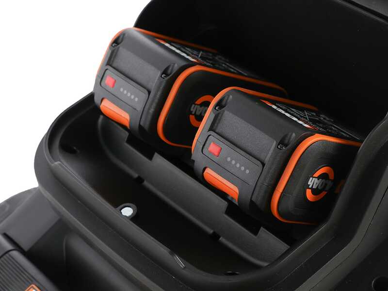 Worx Nitro WG737E - Tondeuse &agrave; gazon sans fil - 2x20V/4Ah - Coupe 37cm