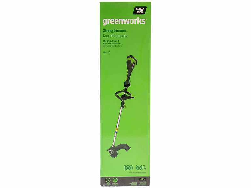 Greenworks GD48BC - D&eacute;broussailleuse &agrave; batterie - SANS BATTERIE NI CHARGEUR