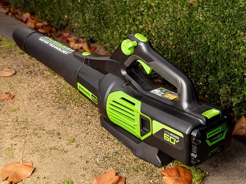 Greenworks GD60ABK4 - Souffleur axial &agrave; batterie - 60V/4Ah