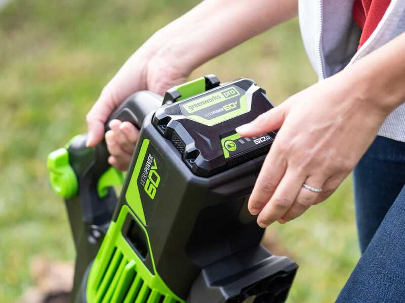 Greenworks GD60ABK4 - Souffleur axial &agrave; batterie - 60V/4Ah