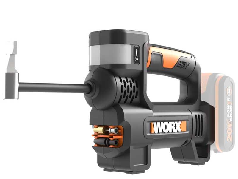 Worx WX092.9 - Compresseur &eacute;lectrique &agrave; batterie - SANS BATTERIE NI CHARGEUR