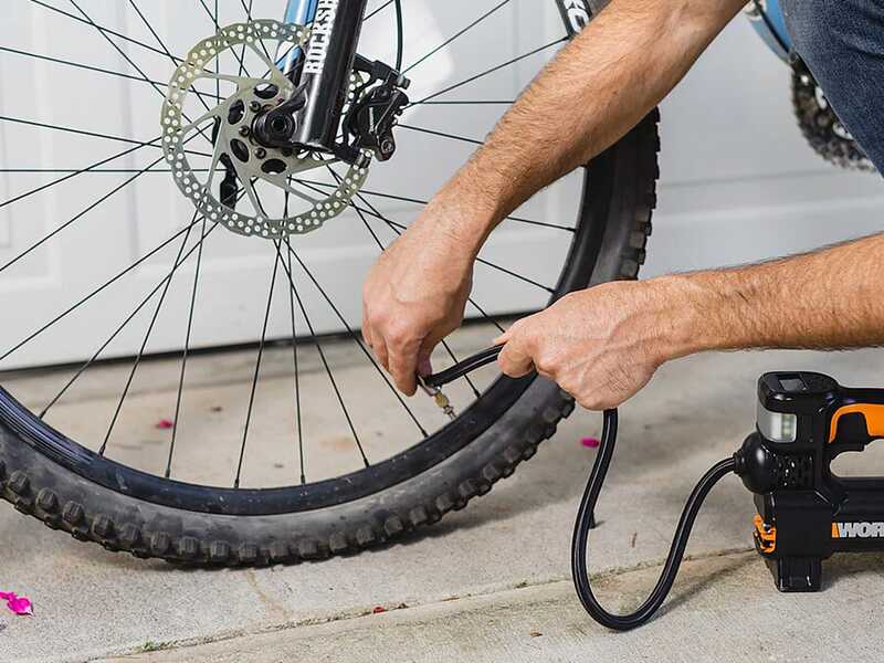 Worx WX092 - Compresseur &eacute;lectrique &agrave; batterie - 20 V 2 Ah