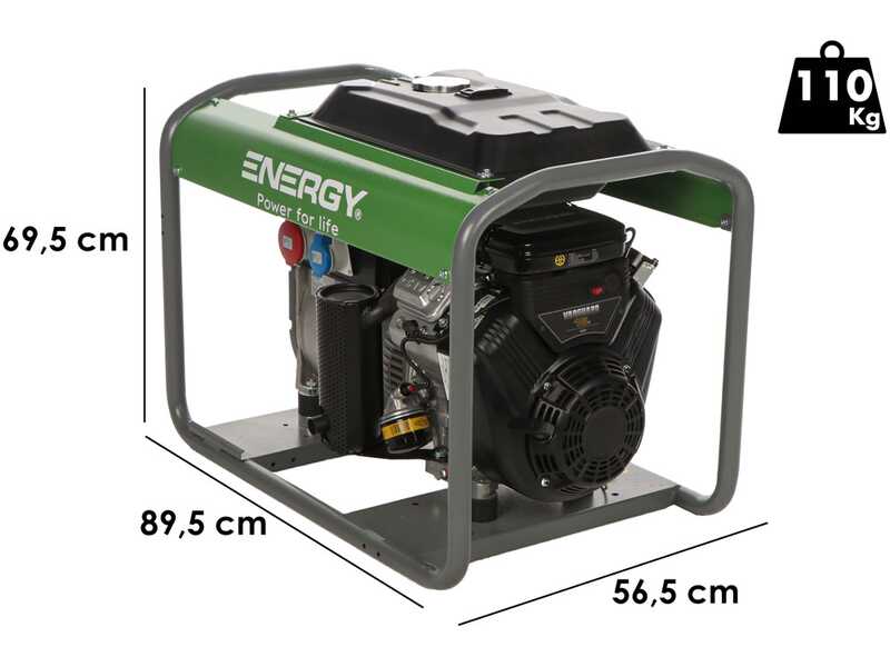 Energy EY-12TB - Groupe &eacute;lectrog&egrave;ne triphas&eacute; 9,6 kw - Moteur Briggs