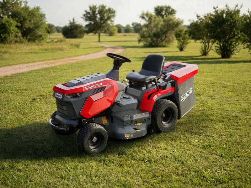 GeoTech-Pro PRTM 180-1020 CM - Tracteur tondeuse - Bo&icirc;te m&eacute;canique - Bac de ramassage