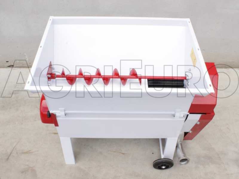 Fouloir &eacute;grappoir &eacute;lectrique Z20A ouvrable 2 CV pompe et tamis en inox rouleaux caoutchouc